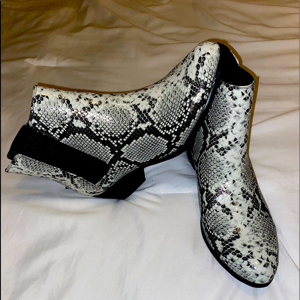 Snake Print Booties size 11